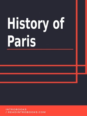 cover image of History of Paris
